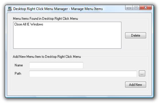 Desktop Right Click Menu Manager icon